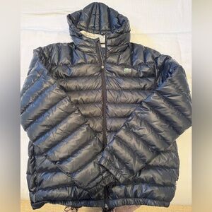 Lacoste Quilted Jacket in Black and grey